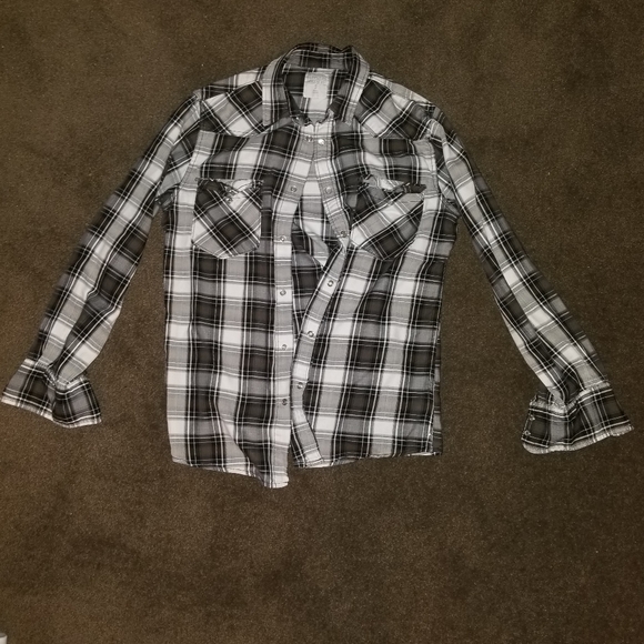 Mossimo Supply Co. Other - MOSSIMO checkered plaid black and white mens small shirt